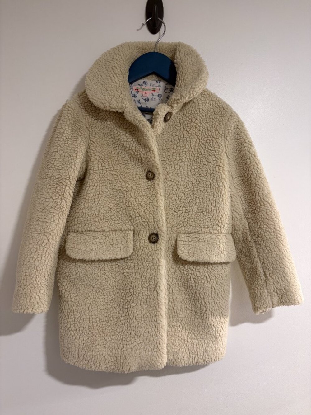 Bonpoint Sherpa coat size 6